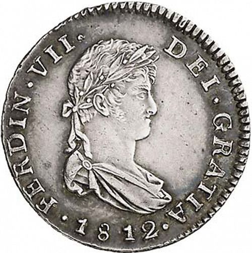 1 Real Obverse Image minted in SPAIN in 1812M (1808-33  -  FERNANDO VII)  - The Coin Database