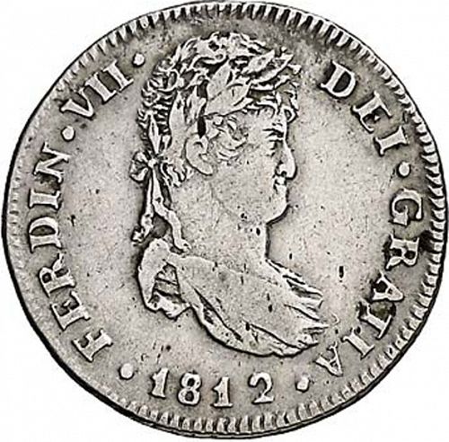 1 Real Obverse Image minted in SPAIN in 1812SF (1808-33  -  FERNANDO VII)  - The Coin Database