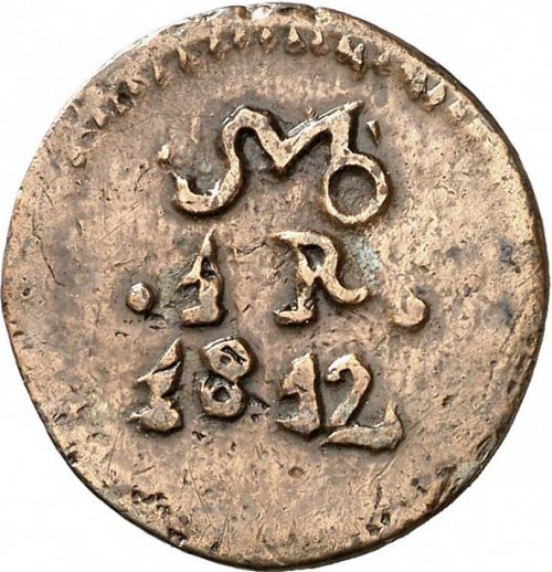 1 Real Obverse Image minted in SPAIN in 1812 (1810-22  -  FERNANDO VII - Independence War)  - The Coin Database