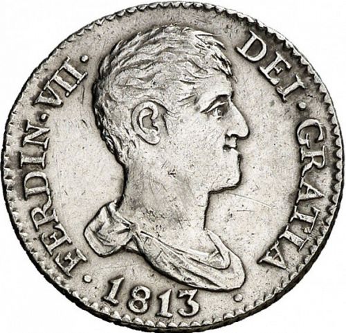 1 Real Obverse Image minted in SPAIN in 1813IJ (1808-33  -  FERNANDO VII)  - The Coin Database
