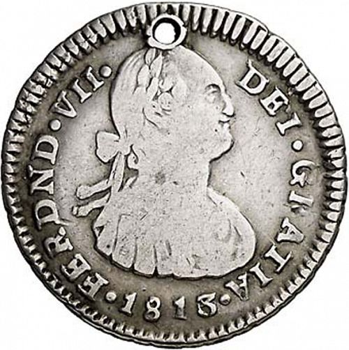 1 Real Obverse Image minted in SPAIN in 1813JF (1808-33  -  FERNANDO VII)  - The Coin Database
