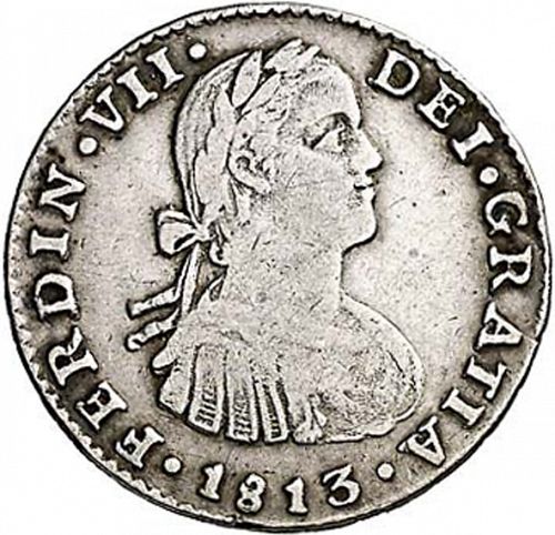 1 Real Obverse Image minted in SPAIN in 1813JJ (1808-33  -  FERNANDO VII)  - The Coin Database