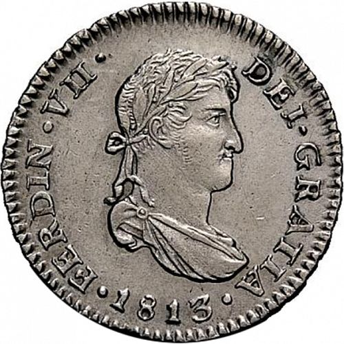 1 Real Obverse Image minted in SPAIN in 1813JP (1808-33  -  FERNANDO VII)  - The Coin Database