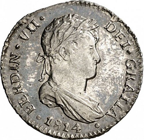 1 Real Obverse Image minted in SPAIN in 1814JP (1808-33  -  FERNANDO VII)  - The Coin Database
