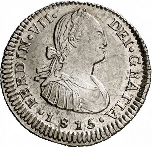 1 Real Obverse Image minted in SPAIN in 1815FJ (1808-33  -  FERNANDO VII)  - The Coin Database
