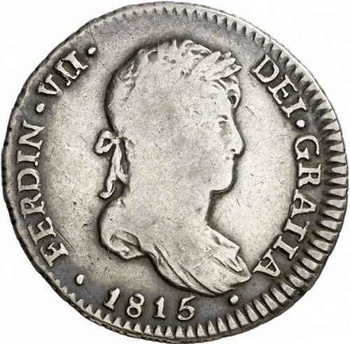 1 Real Obverse Image minted in SPAIN in 1815JP (1808-33  -  FERNANDO VII)  - The Coin Database