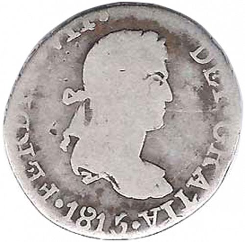 1 Real Obverse Image minted in SPAIN in 1815MR (1808-33  -  FERNANDO VII)  - The Coin Database