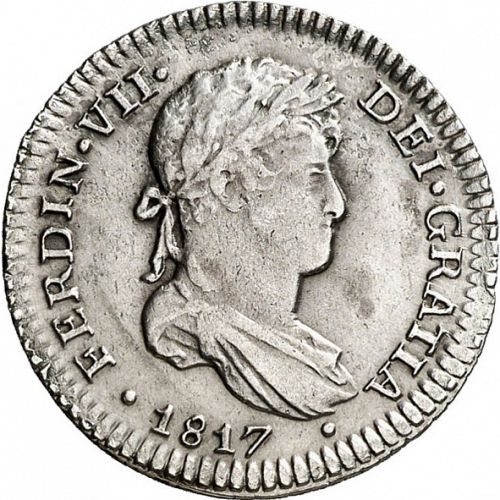1 Real Obverse Image minted in SPAIN in 1817JP (1808-33  -  FERNANDO VII)  - The Coin Database