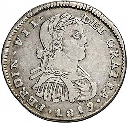 1 Real Obverse Image minted in SPAIN in 1819AG (1808-33  -  FERNANDO VII)  - The Coin Database