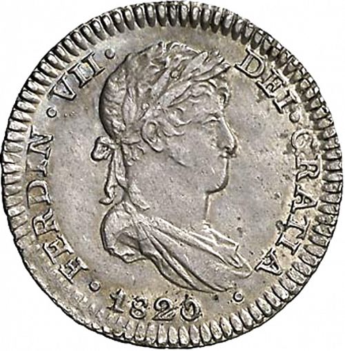 1 Real Obverse Image minted in SPAIN in 1820JP (1808-33  -  FERNANDO VII)  - The Coin Database