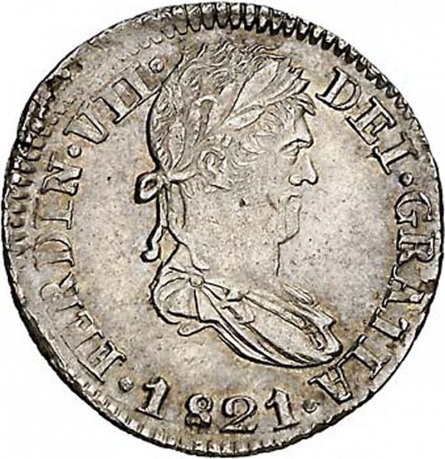 1 Real Obverse Image minted in SPAIN in 1821AZ (1808-33  -  FERNANDO VII)  - The Coin Database