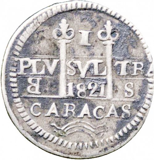 1 Real Obverse Image minted in SPAIN in 1821BS (1810-22  -  FERNANDO VII - Independence War)  - The Coin Database