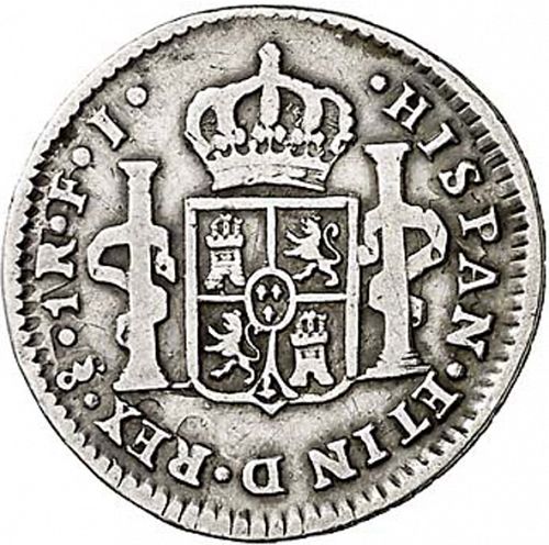 1 Real Reverse Image minted in SPAIN in 1808FJ (1808-33  -  FERNANDO VII)  - The Coin Database
