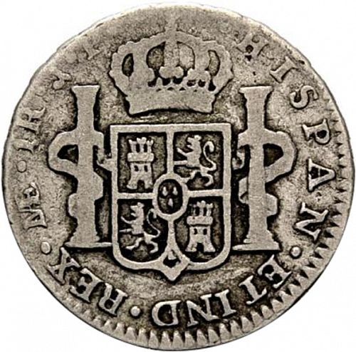 1 Real Reverse Image minted in SPAIN in 1808JP (1808-33  -  FERNANDO VII)  - The Coin Database