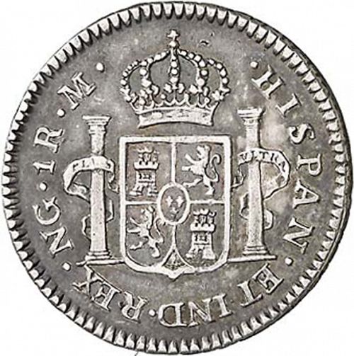 1 Real Reverse Image minted in SPAIN in 1808M (1808-33  -  FERNANDO VII)  - The Coin Database