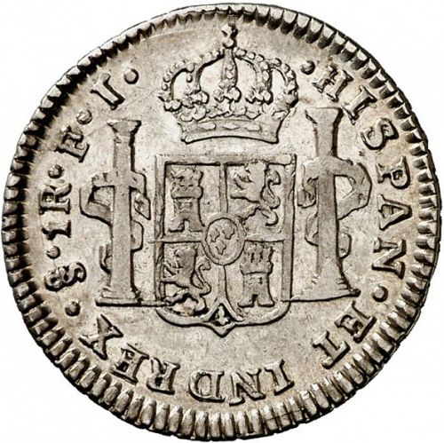 1 Real Reverse Image minted in SPAIN in 1809FJ (1808-33  -  FERNANDO VII)  - The Coin Database