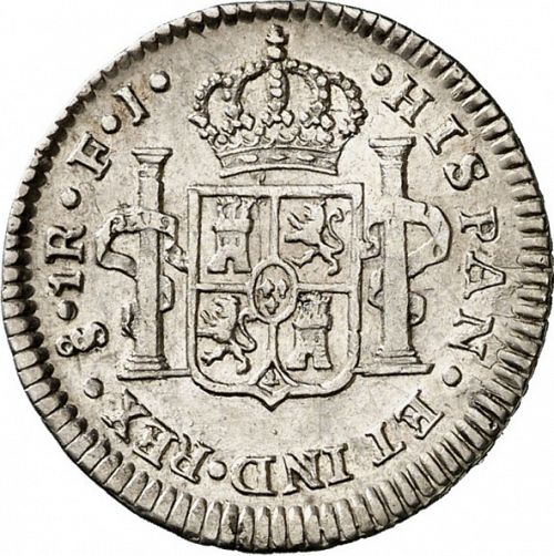 1 Real Reverse Image minted in SPAIN in 1810FJ (1808-33  -  FERNANDO VII)  - The Coin Database
