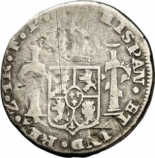 1 Real Reverse Image minted in SPAIN in 1813FP (1808-33  -  FERNANDO VII)  - The Coin Database