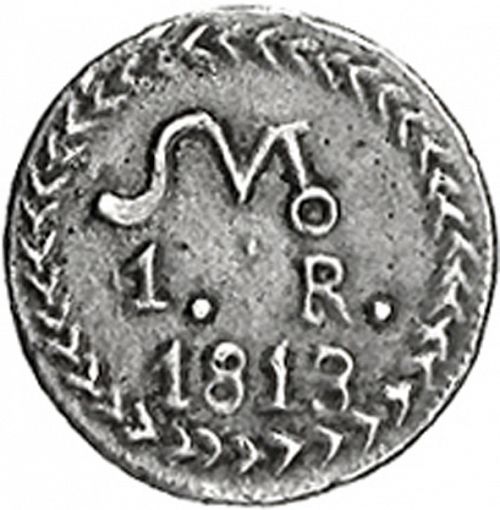 1 Real Reverse Image minted in SPAIN in 1813 (1810-22  -  FERNANDO VII - Independence War)  - The Coin Database