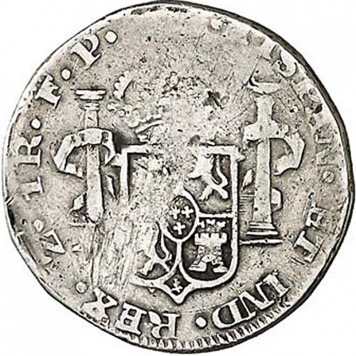 1 Real Reverse Image minted in SPAIN in 1814FP (1808-33  -  FERNANDO VII)  - The Coin Database