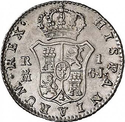 1 Real Reverse Image minted in SPAIN in 1814GJ (1808-33  -  FERNANDO VII)  - The Coin Database