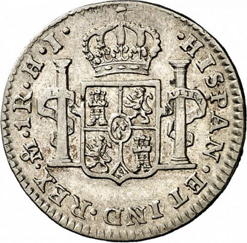 1 Real Reverse Image minted in SPAIN in 1814HJ (1808-33  -  FERNANDO VII)  - The Coin Database