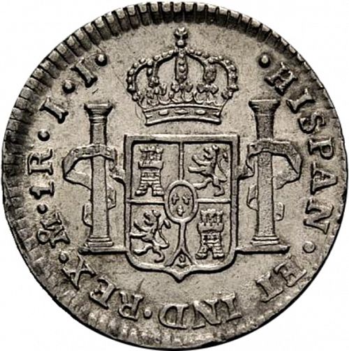 1 Real Reverse Image minted in SPAIN in 1815JJ (1808-33  -  FERNANDO VII)  - The Coin Database