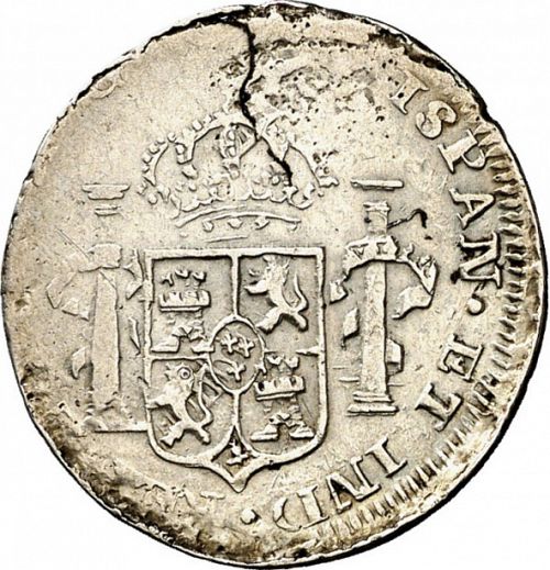 1 Real Reverse Image minted in SPAIN in 1817AG (1808-33  -  FERNANDO VII)  - The Coin Database