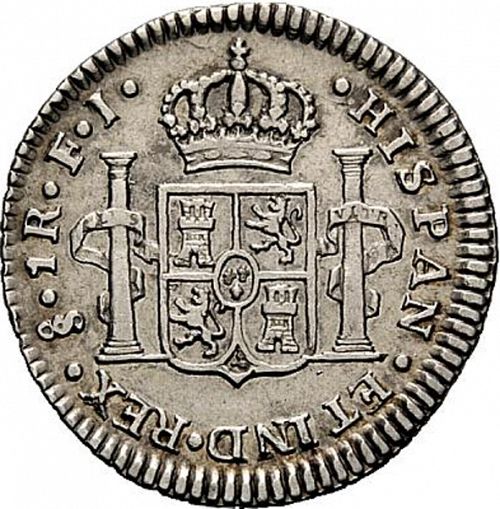 1 Real Reverse Image minted in SPAIN in 1817FJ (1808-33  -  FERNANDO VII)  - The Coin Database