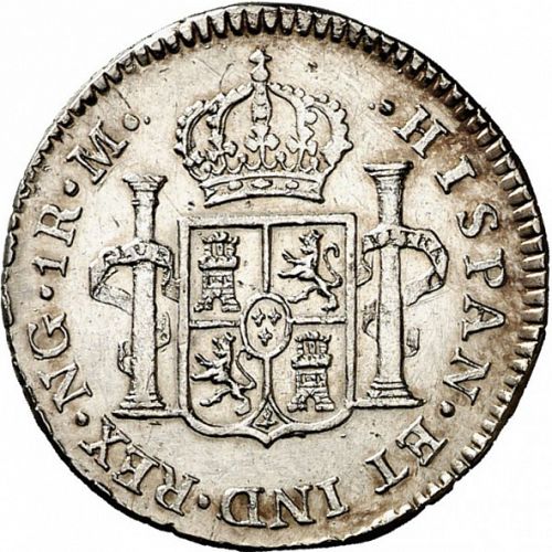 1 Real Reverse Image minted in SPAIN in 1818M (1808-33  -  FERNANDO VII)  - The Coin Database