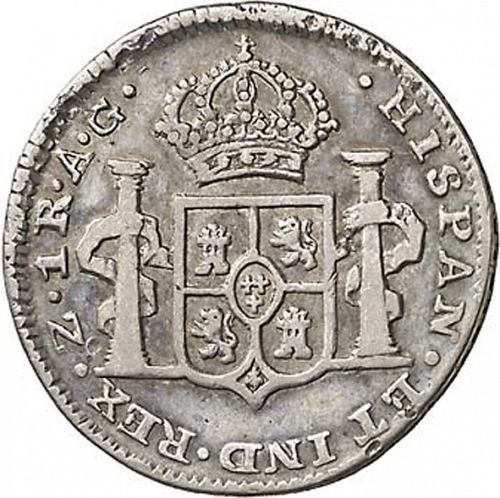 1 Real Reverse Image minted in SPAIN in 1819AG (1808-33  -  FERNANDO VII)  - The Coin Database