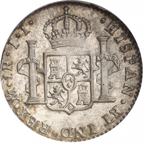 1 Real Reverse Image minted in SPAIN in 1820JJ (1808-33  -  FERNANDO VII)  - The Coin Database