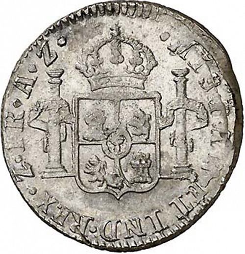1 Real Reverse Image minted in SPAIN in 1821AZ (1808-33  -  FERNANDO VII)  - The Coin Database