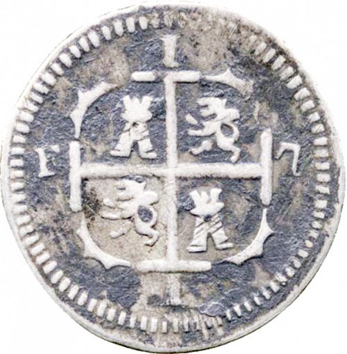 1 Real Reverse Image minted in SPAIN in 1821BS (1810-22  -  FERNANDO VII - Independence War)  - The Coin Database