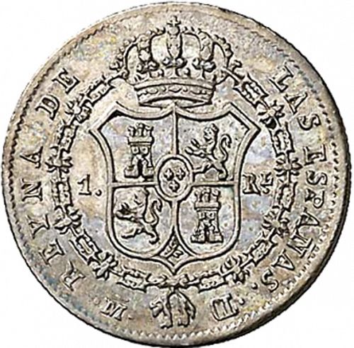 1 Real Reverse Image minted in SPAIN in 1841CL (1833-48  -  ISABEL II)  - The Coin Database