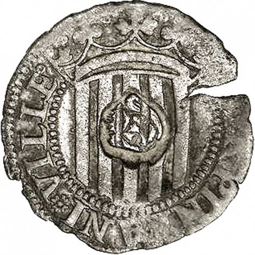 1 sou Obverse Image minted in SPAIN in ND (1556-98  -  FELIPE II - Local Coinage)  - The Coin Database