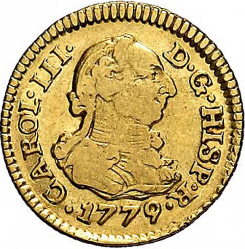 half Escudo Obverse Image minted in SPAIN in 1779CF (1759-88  -  CARLOS III)  - The Coin Database