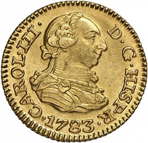 half Escudo Obverse Image minted in SPAIN in 1783JD (1759-88  -  CARLOS III)  - The Coin Database