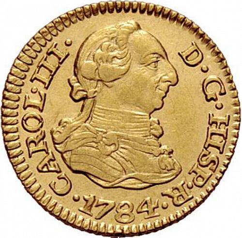 half Escudo Obverse Image minted in SPAIN in 1784JD (1759-88  -  CARLOS III)  - The Coin Database