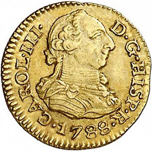 half Escudo Obverse Image minted in SPAIN in 1788C (1759-88  -  CARLOS III)  - The Coin Database