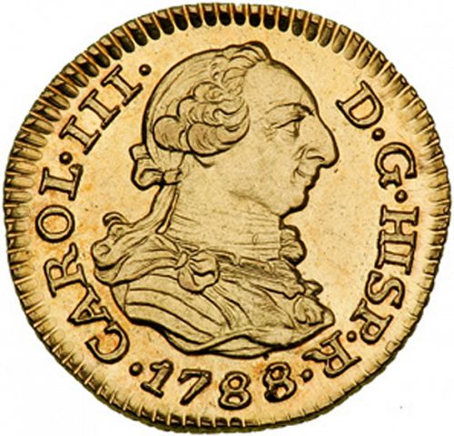 half Escudo Obverse Image minted in SPAIN in 1788M (1759-88  -  CARLOS III)  - The Coin Database