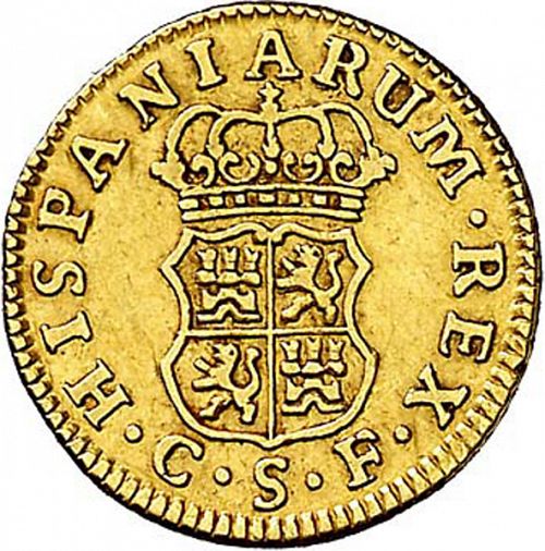 half Escudo Reverse Image minted in SPAIN in 1770CF (1759-88  -  CARLOS III)  - The Coin Database
