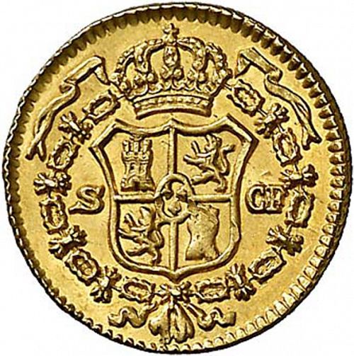 half Escudo Reverse Image minted in SPAIN in 1776CF (1759-88  -  CARLOS III)  - The Coin Database