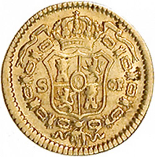 half Escudo Reverse Image minted in SPAIN in 1778CF (1759-88  -  CARLOS III)  - The Coin Database