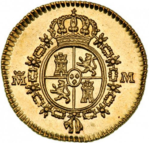 half Escudo Reverse Image minted in SPAIN in 1788M (1759-88  -  CARLOS III)  - The Coin Database