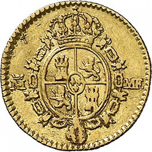 half Escudo Reverse Image minted in SPAIN in 1794MF (1788-08  -  CARLOS IV)  - The Coin Database
