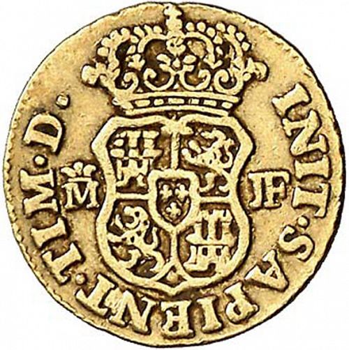 half Escudo Reverse Image minted in SPAIN in 1738JF (1700-46  -  FELIPE V)  - The Coin Database