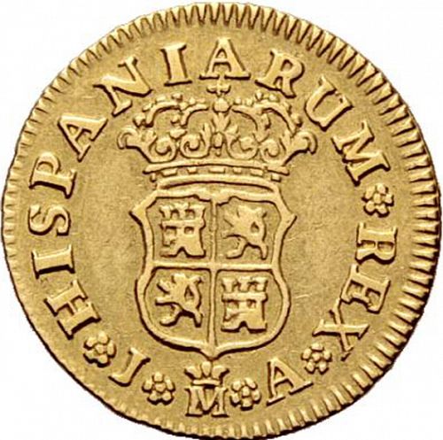 half Escudo Reverse Image minted in SPAIN in 1743JA (1700-46  -  FELIPE V)  - The Coin Database