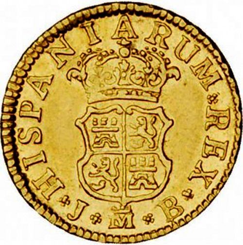 half Escudo Reverse Image minted in SPAIN in 1751JB (1746-59  -  FERNANDO VI)  - The Coin Database