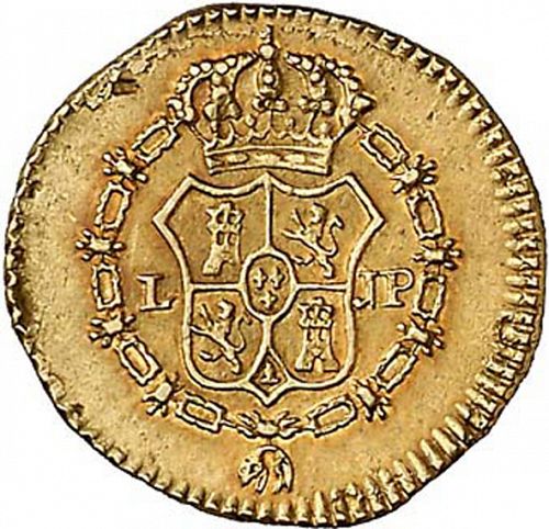 half Escudo Reverse Image minted in SPAIN in 1817JP (1808-33  -  FERNANDO VII)  - The Coin Database